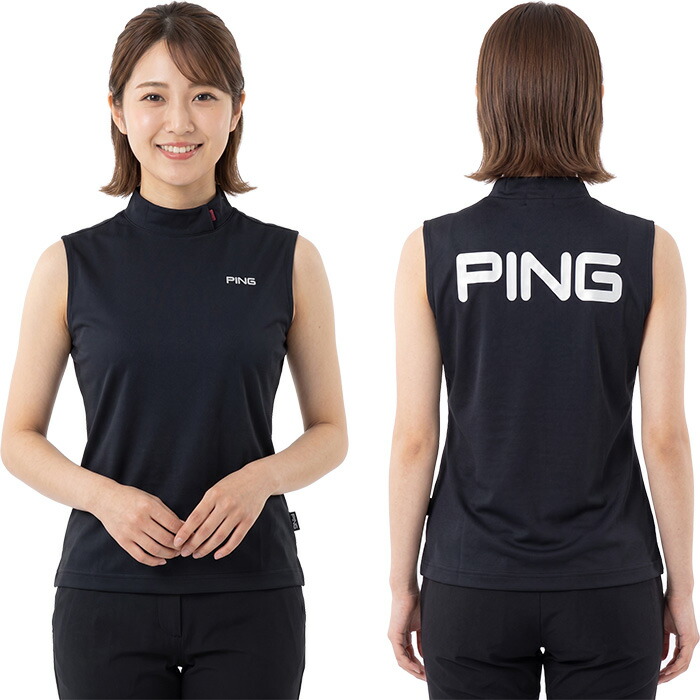 PING（ピン） レディース ゴルフ クールコアノースリーブハイネック