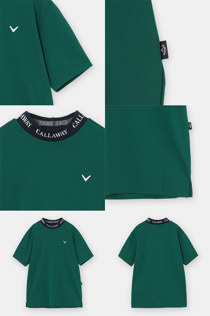 Callaway（キャロウェイ） ゴルフ 半袖 モックネックシャツ ミニ