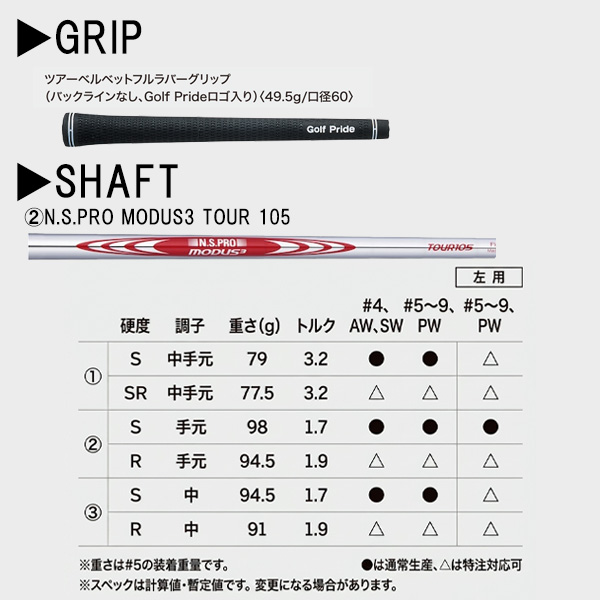SRIXON レフティー ダンロップ スリクソン ZXi5 アイアン6本セット（#5