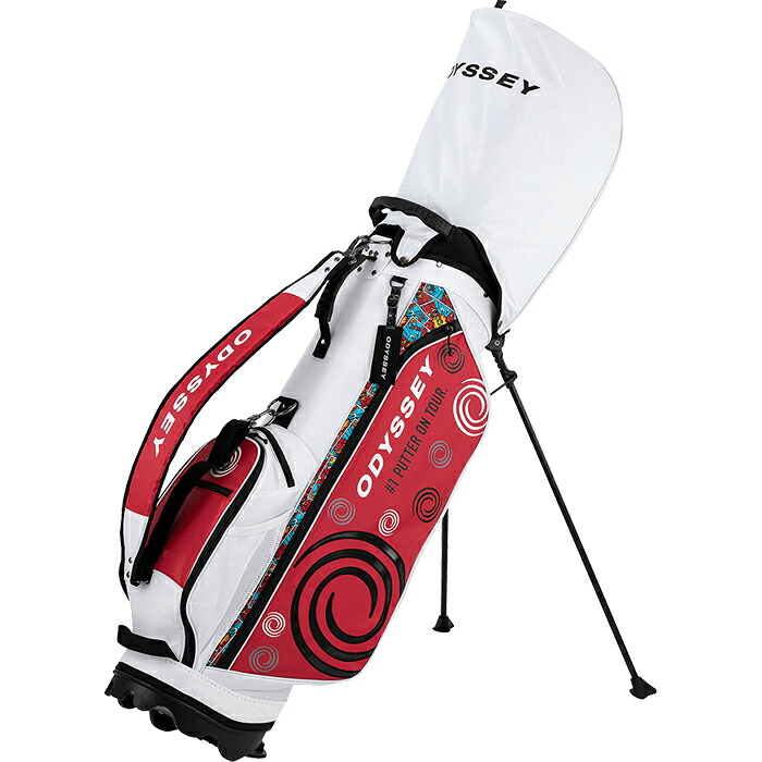 M超希少限定！オデッセイ スタンドキャディバッグ パターカバー付 総柄 6分割 Callaway（キャロウェイ） 9.0型 スタンド キャディバッグ オデッセイ