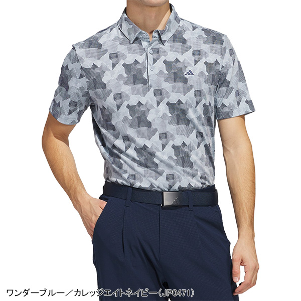 【adidas】 半袖ポロシャツ 　ゴルフウェア ADIDAS GOLF アディダス ゴルフ 半袖 ポロシャツ GO-TO プリント