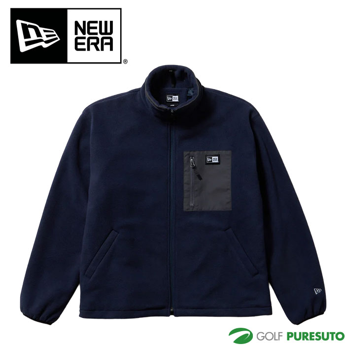 NEW ERA（ニューエラ） フリースジャケット ボックスロゴ ウーブン