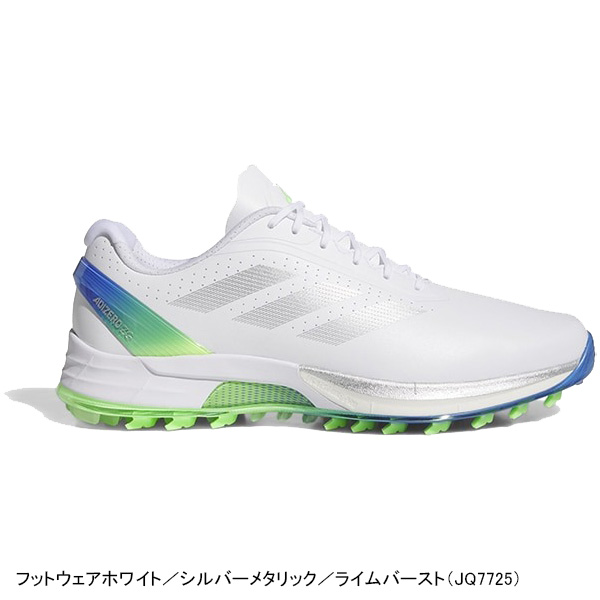 adidas ゴルフシューズ ホワイト/ライム ADIDAS GOLF アディダス ゴルフ ゴルフシューズ アディゼロ ゼットジー