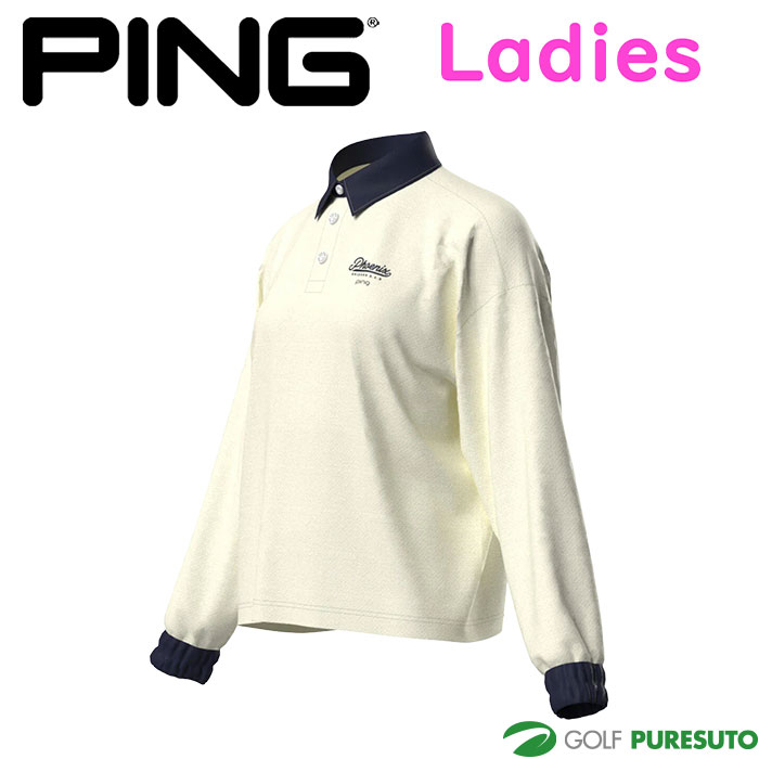 PING（ピン） レディース ゴルフ ストレッチ 布帛 長袖 プルオーバー