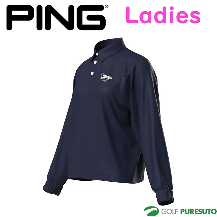 PING（ピン） レディース ゴルフ ストレッチ 布帛 長袖 プルオーバー