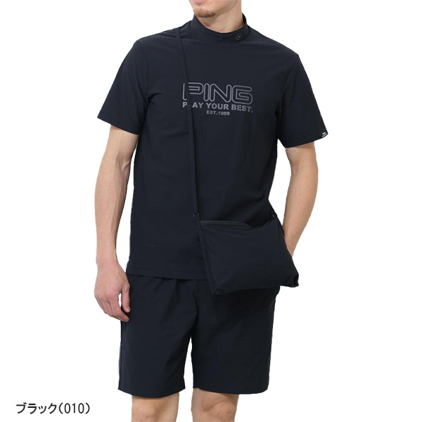 PING（ピン） ゴルフ セットアップ 上下セット 半袖 ハイネックシャツ