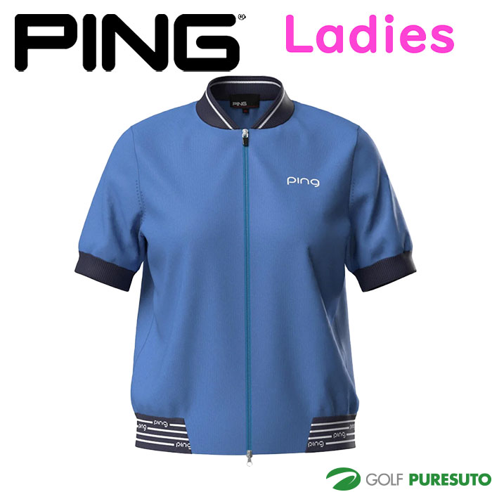 PING（ピン） レディース ゴルフ 半袖 フルジップニットブルゾン 622