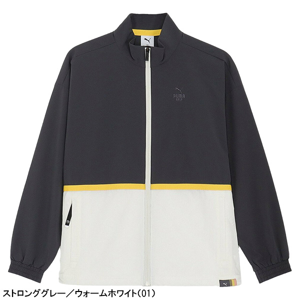 PUMA（プーマ） ゴルフ 長袖 FOG パネル カラー リラックス フルジップ
