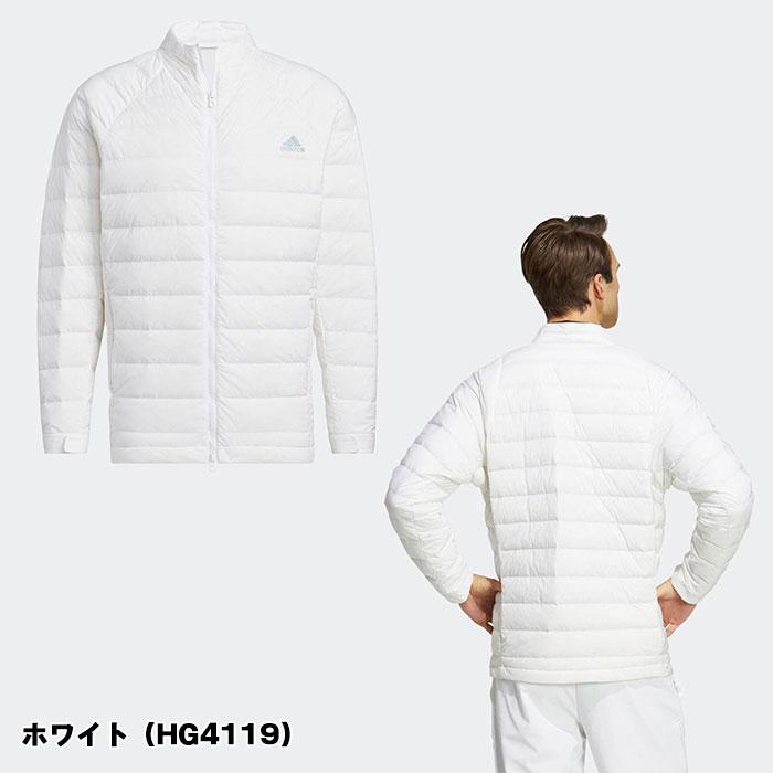 在庫処分 アディダス adidas 長袖フルジップダウンジャケット 軽量ミニリップ 保温 BU620 HG4119 HG4120 HG4123 ゴルフウェア