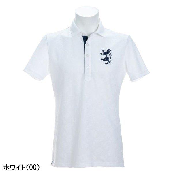 アドミラルゴルフ スコッツジャガード ワイドカラーシャツ 半袖 ポロシャツ メンズ ADMA132