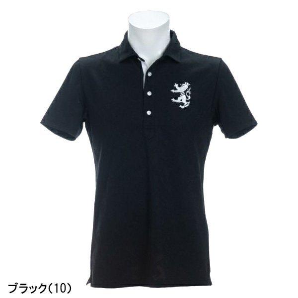アドミラルゴルフ スコッツジャガード ワイドカラーシャツ 半袖 ポロシャツ メンズ ADMA13202