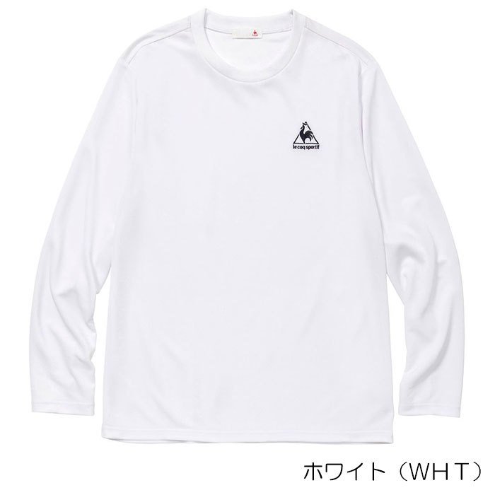 古着 メンズL le coq sportif ルコックスポルティフ Tシャツ 長袖 ロンTEE カジュアル スポーツ 普段着 胸ロゴ グレー QB- 130413 『5年保証』