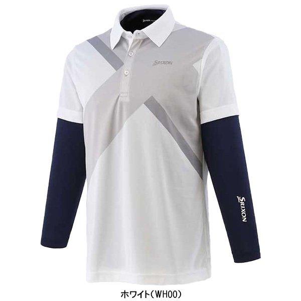 スリクソン by デサント ゴルフウェア 半袖 ポロシャツ+長袖 インナーシャツ セット メンズ RGMQJA06W01