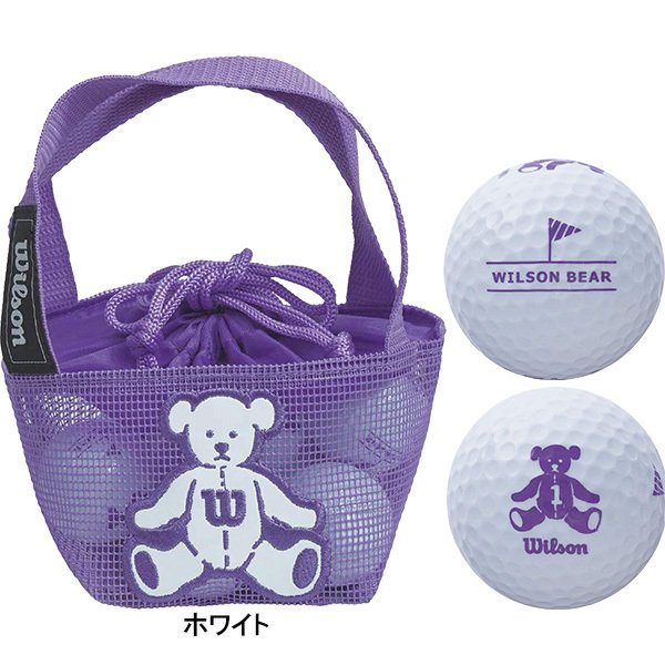 レディース ウィルソン ベアー 4 ゴルフボール ネット 8球入り | WILSON BEAR | 01