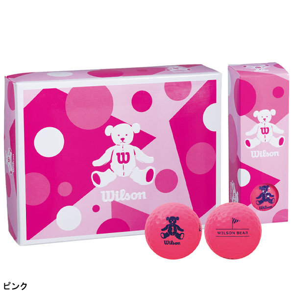 WILSON BEAR レディース ウィルソン ベアー 4 ゴルフボール 1ダース