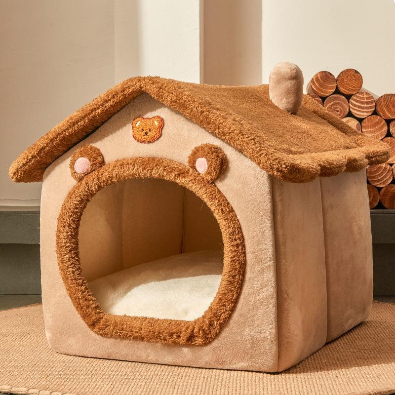 犬 猫 ペットハウス 犬ハウス ペットベッド 犬用 ハウス 春 秋 冬 分解