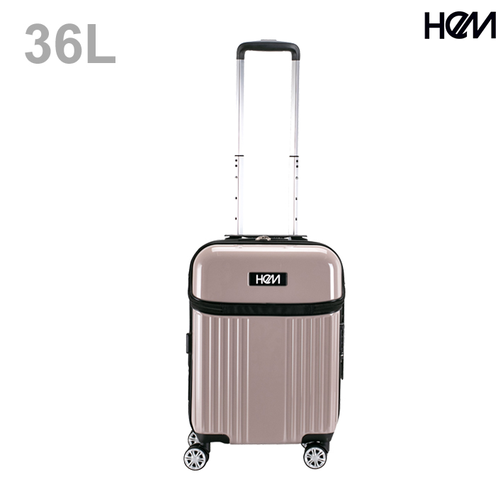 協和 HeM リム スーツケース 機内持込 36L モカ 39-50600 : おなまえ