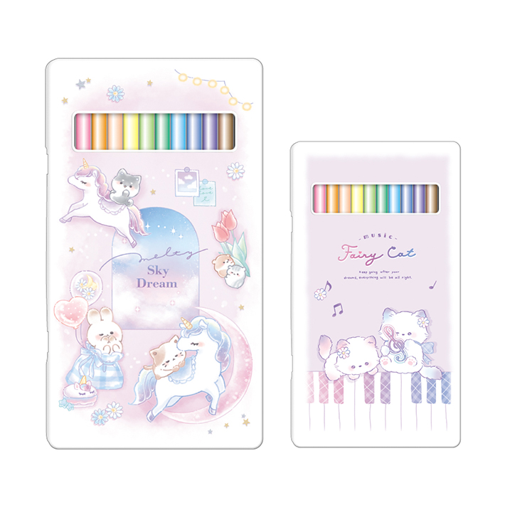 CRUX（クラックス） 色鉛筆 12色 2柄 新入学文具 [M便 1/2] : おなまえ