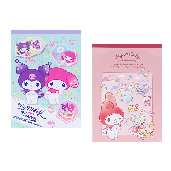 sanrio（サンリオ） マイメロディ クロミ メモ A6 2柄 [M便 1/4] : お