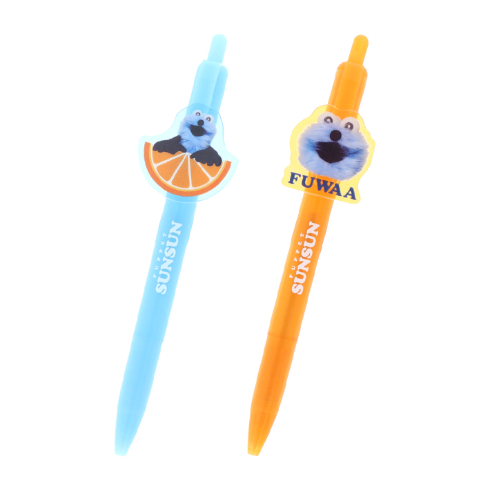 サンスター文具 パペットスンスン プレート付きボールペン 0.5mm 2