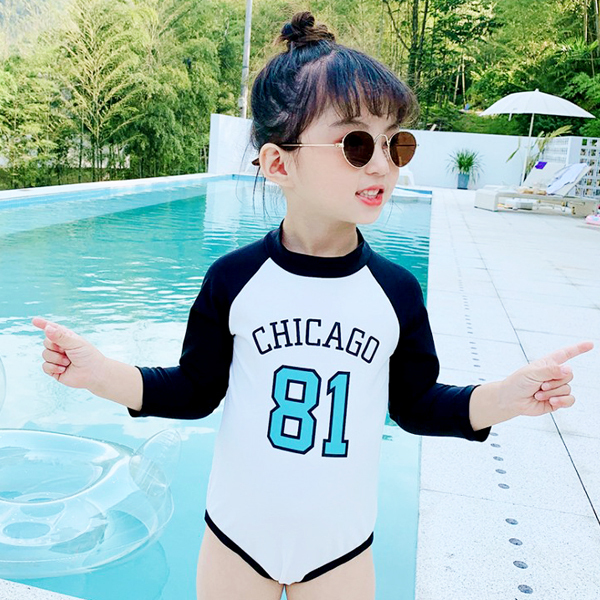 SHISKY 子供服 キッズ 水着 ロングスリーブ ラッシュガード
