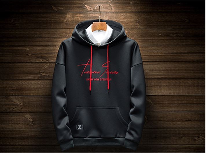 パーカー メンズ プルオーバーパーカー フード付き 英字プリント刺繍