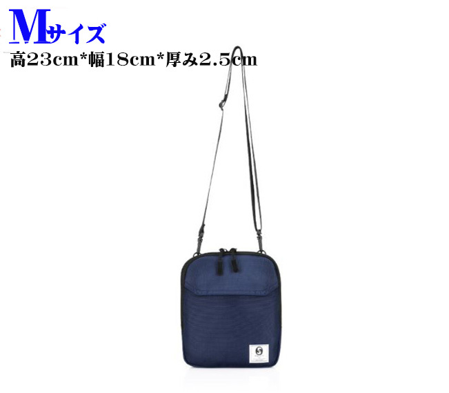 メンズ ショルダーバック 斜めかけ スマホショルダー 計量コンパクト 2サイズ 3カラー スマートホン イヤホンジャック装備 送料無料 |  | 03