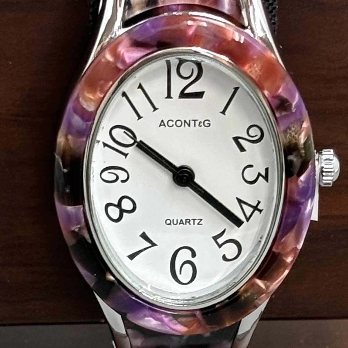 腕時計 レディース マーブル柄 バングル 細身 シンプル ファッション