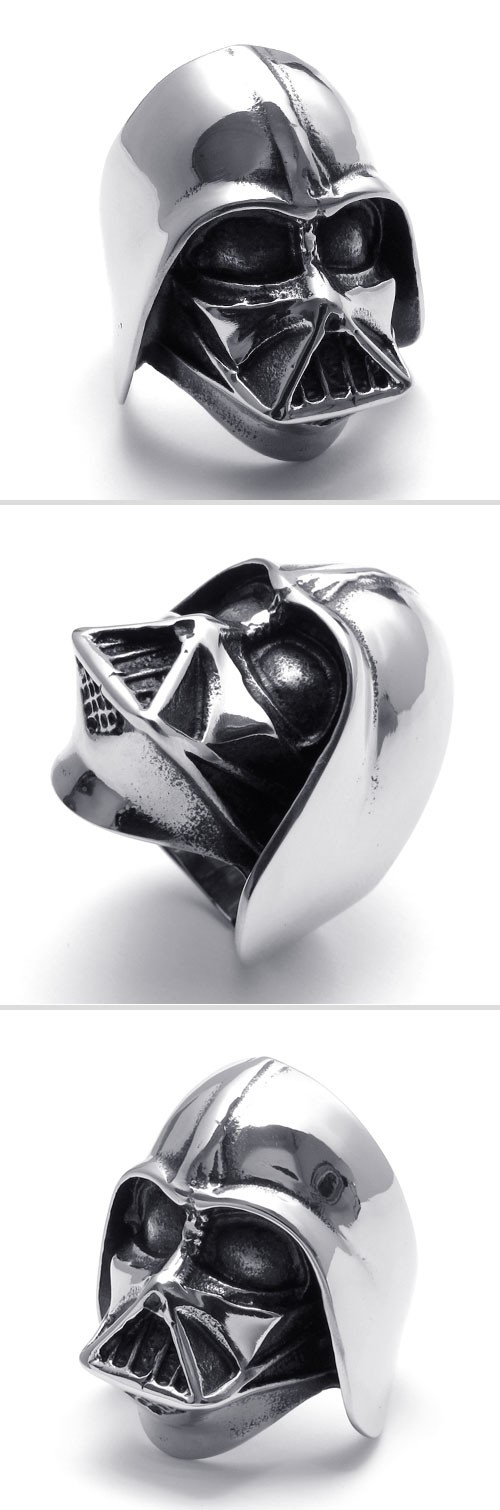 大特価◆新品！スターウォーズ・ダースベイダー の指輪(24号)SILVER製 STAR WARS 指輪 リング WARS/スターウォーズ ダース・ベイダー