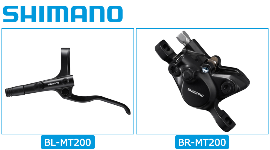 シマノ（SHIMANO） BL-MT200L/BR-MT200R 左後セット 油圧ブレーキ