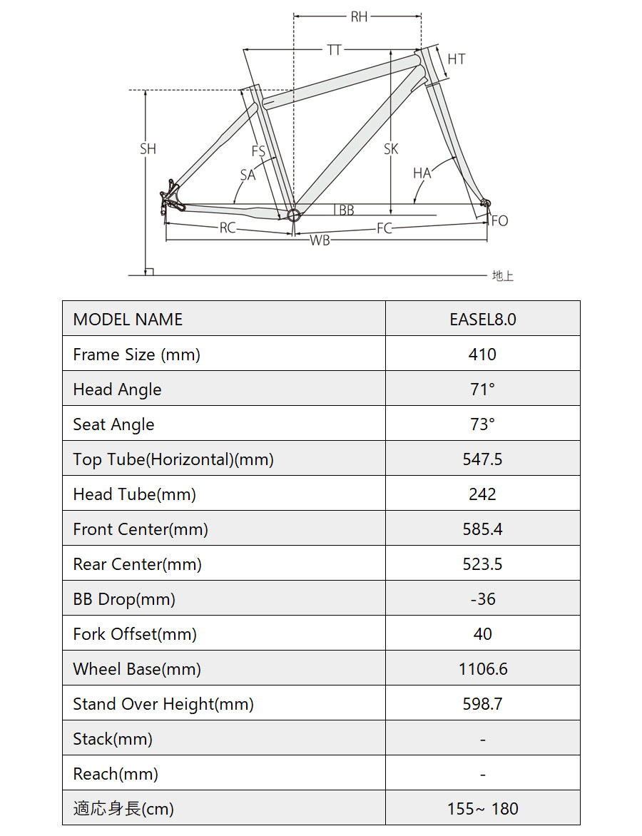 ルイガノ（LOUIS GARNEAU） 2023年モデル EASEL8.0 （イーゼル8.0 