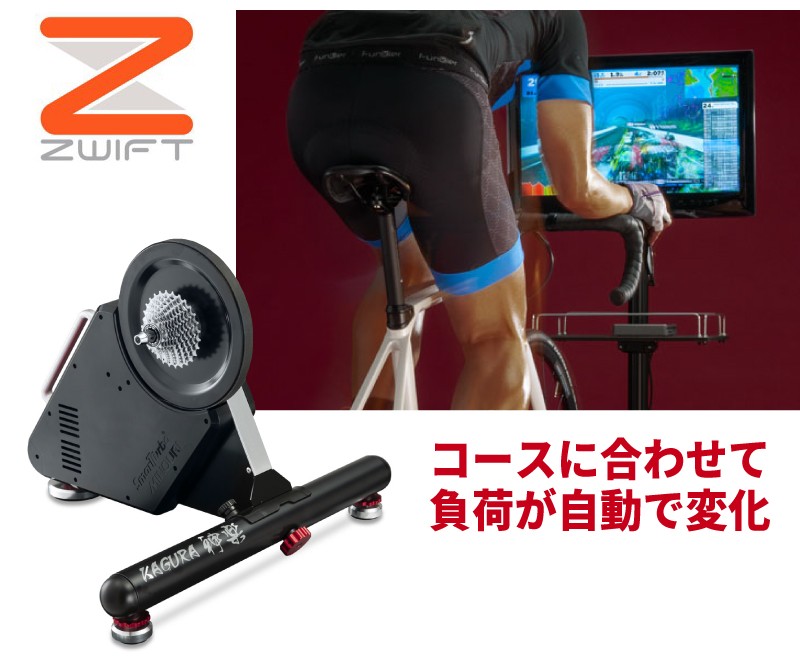 ZWIFT,神楽,LSD9200,ミノウラ,スマートターボKAGURA,MINOURA,ダイレクトドライブ式,スマートトレーナー