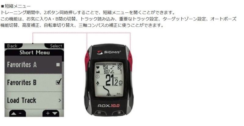 シグマ ROX10.0GPS BASIC 本体のみ（センサー別） GPSナビ搭載モデル トラックナビゲーション機能付き SIGMA送料無料