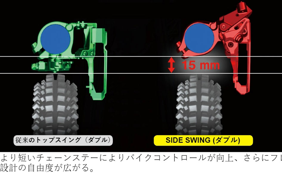 シマノ FD-M8100-D フロントディレーラー 直付 サイドスイング 2x12S