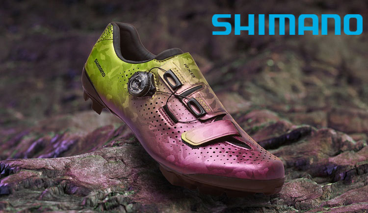 シマノ RX8 SPDビンディングシューズ SH-RX800 限定カラー パープルグリーン SHIMANO送料無料