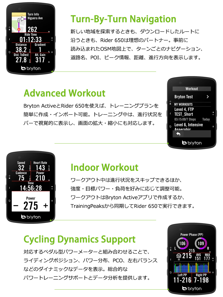 bryton（ブライトン） Rider650 E （ライダー650E）本体のみ bryton
