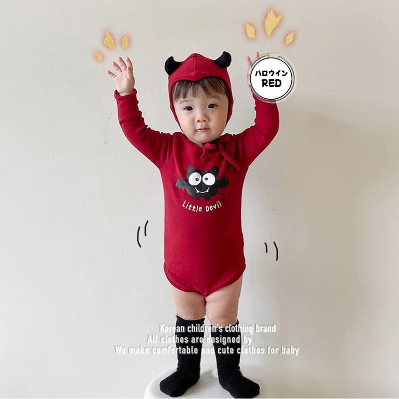 ハロウィン デビル 小悪魔 ロンパース ベビー キッズ 子供 男の子