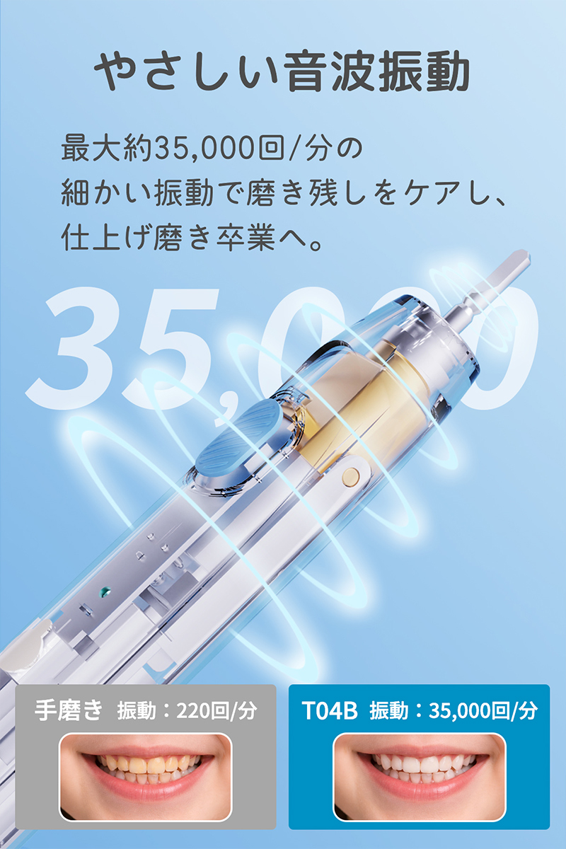 infly（インフライ） 電動歯ブラシ 本体 子供 やわらかめ ラバー