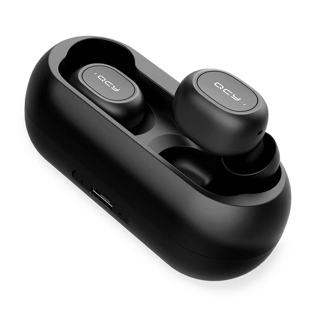 ワイヤレスイヤホン QCY T1C 両耳 片耳 通話 マイク内蔵 在宅勤務 DSP ノイズリダクション 小型 高音質 重低音 防水 Bluetooth 5.0 左右分離型 iPhone Android｜qcy｜02