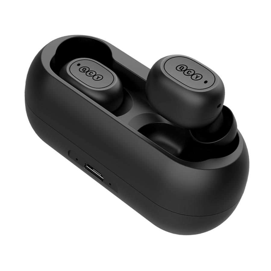 ワイヤレスイヤホン Bluetooth5.3 iPhone 片耳 左右分離型 ENC 通話 マイク ノイズキャンセリング 高音質 重低音 防水 スポーツ ボタン式 QCY T1CPro｜qcy｜02