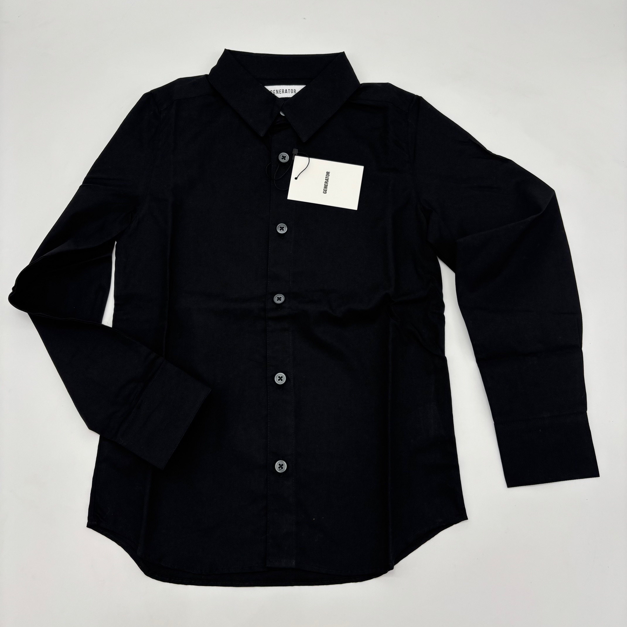 GENERATOR（ジェネレーター） スーツ シャツ 黒 ドレスシャツ（Black 