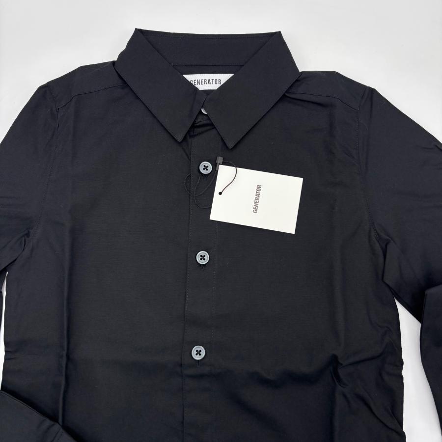 GENERATOR（ジェネレーター） スーツ シャツ 黒 ドレスシャツ（Black 