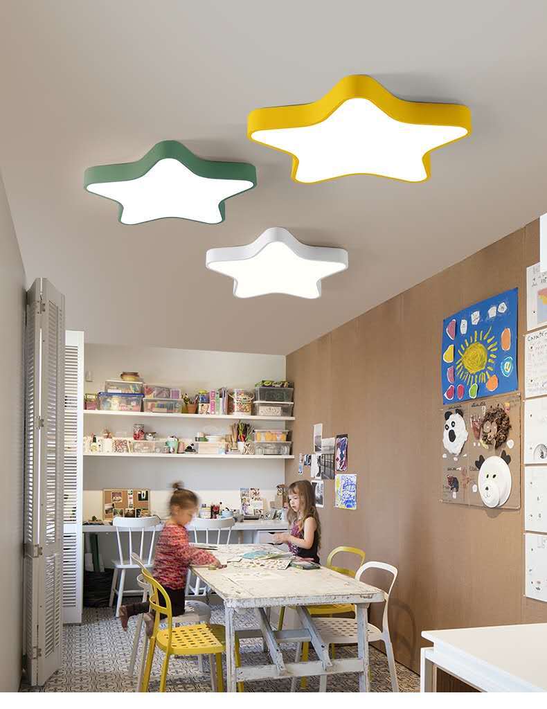 欧米現代簡約 カラー海星 マカロン シーリングライト 内蔵ledランプ 天井照明 子供部屋 室内照明器具 室内照明器具 内蔵ledランプ 廊下 玄関 可愛い ベッドルーム 工事必要 幼稚園 Td14 子供部屋 薄型 キュインストア 高い素材 の