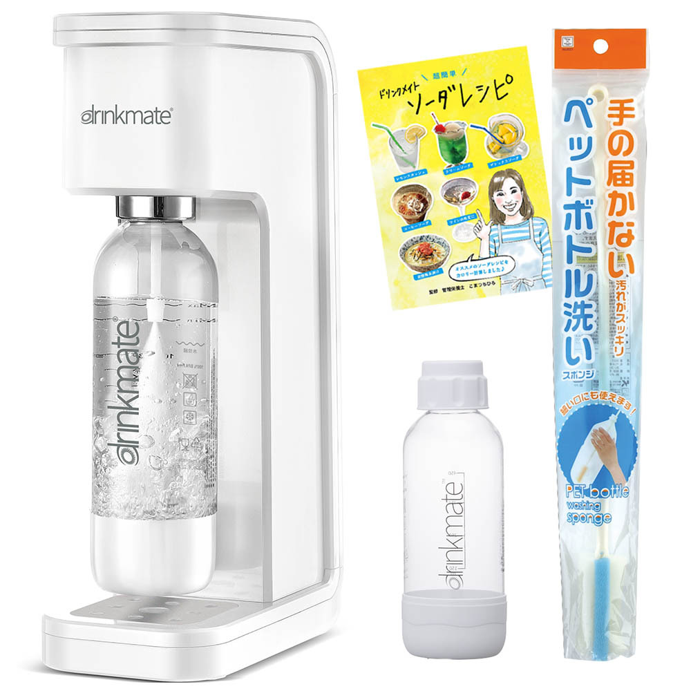 ドリンクメイト マグナムスマート ボトルs ホワイト 1本 洗浄スポンジ 管理栄養士監修レシピ付き 宅飲み 宅のみ 家飲み 家のみ 99 Qol倶楽部 通販 Yahoo ショッピング