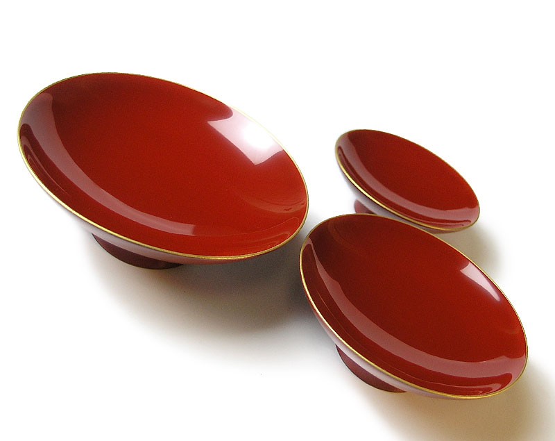 盃 木製漆塗り 三つ組盃（さかずき） : 漆器久太郎 - 通販 - Yahoo