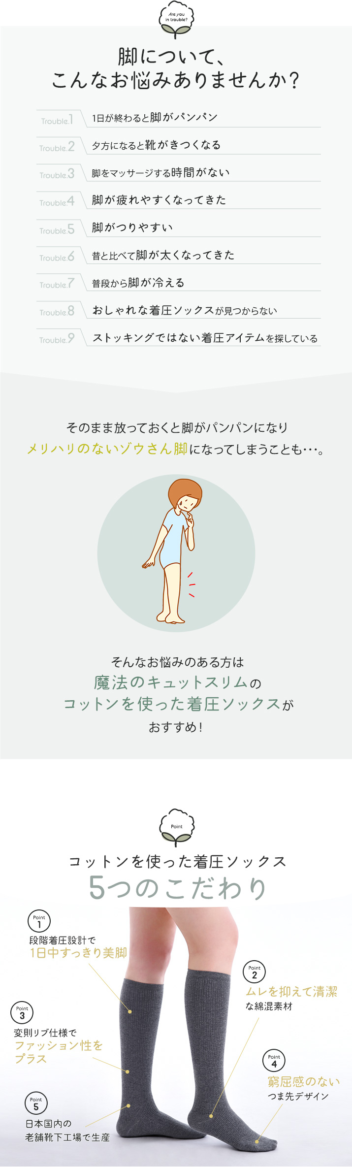 パンパン脚にお悩みの方におすすめ