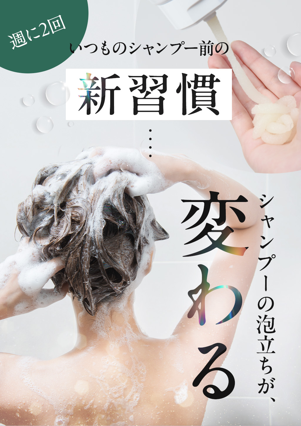 週に2回いつものシャンプー前の新習慣