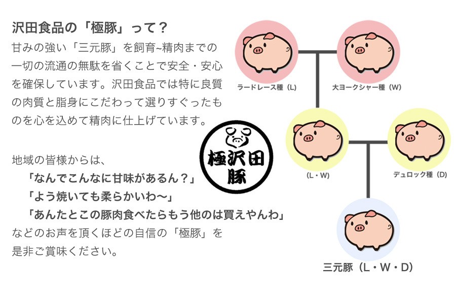 極豚コマ・挽肉セット