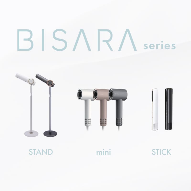 BISARA（ビサラ） 公式 ミニ ドライヤー 小型 超速乾 静音 大風量 BLDC