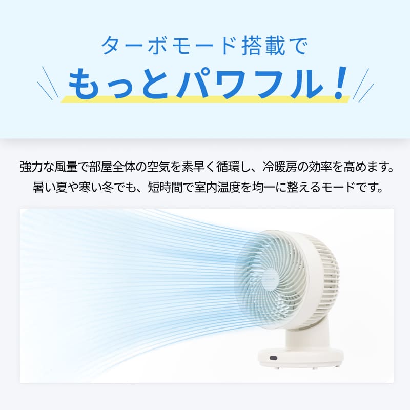 QUADS（クワッズ） 公式 DC サーキュレーター コンパクト 20畳 簡単